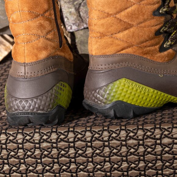 Merrell Tall 14" Waterproof Boots Womens sz 10 suede Lined Zipper very good + - Picture 11 of 16